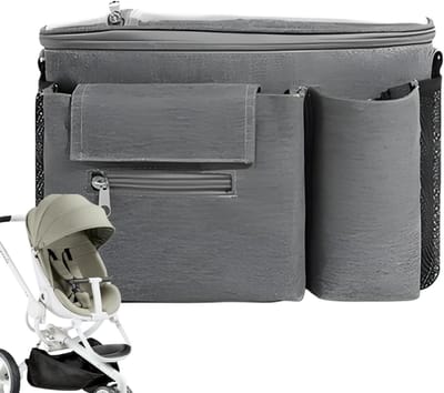 Kinderwagen Organizer - Baby tas - Baby Car Reizen - Transparant Touchscreen Vak - 30 x 20 x 18 cm