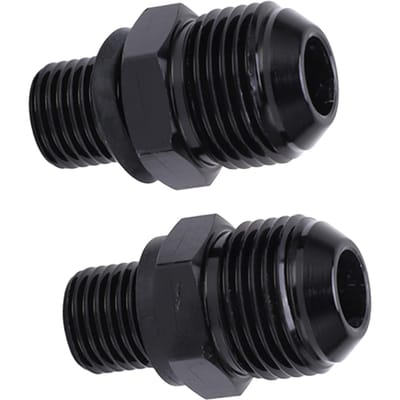 1 Paar 8ANx14NPS Aluminiumlegering Transmissie Oliekoeler Adapter Fitting Vervanging voor GM Turbo