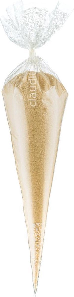 Scrubzout Amandel - 500 gram in puntzak wit - set van 6 stuks - Hydraterende Lichaamsscrub