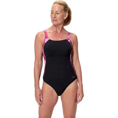 Speedo print luna lustre 1p wedstrijd badpak dames -