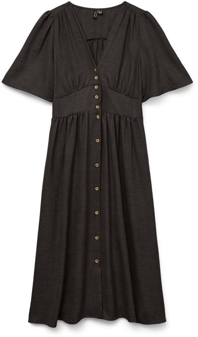 VERO MODA - VMMELANEY 2/4 BLK DRESS WVN NOOS - Dames - Mini jurken