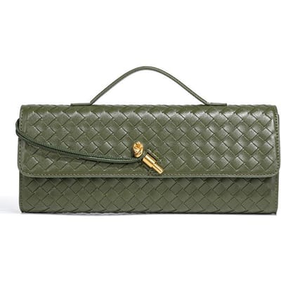 Diner Tassen, Handgeweven Tassen, Oude Baguette Tassen, Niche Handgedragen Tassen, Schouder Crossbody Dames Tassen gray