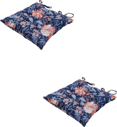 Madison - Zitkussen - Universeel - 2 stuks - 46 x 46 cm - Maxime Indigo - Tuin - Toscane
