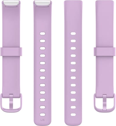 Siliconen bandje - geschikt voor Fitbit Luxe - maat M/L - lila