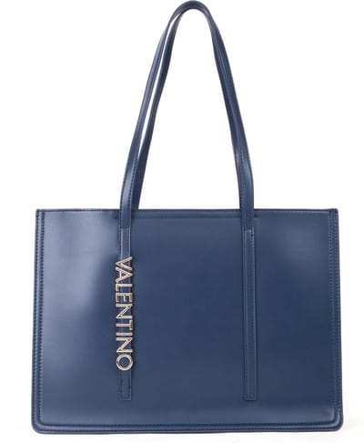 VALENTINO Schoudertas Wall Re Shopping Bag Blu Donkerblauw