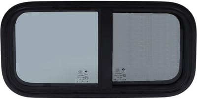 Raam voor Campers en Trailers 600x300mm met Hor - Verticaal en Horizontaal Schuifraam voor Bouwvoertuigen