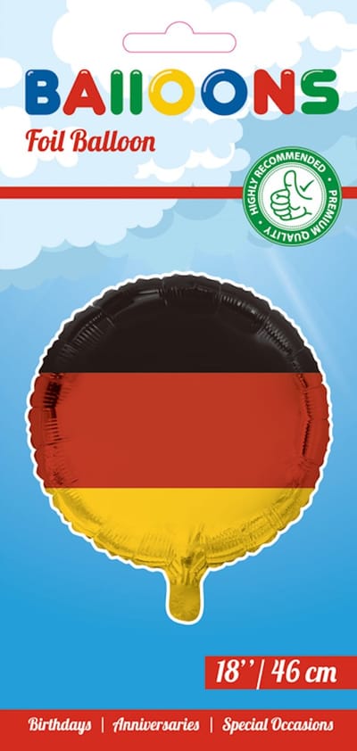 Folieballon Duitsland 18" 45cm - Feest Feestje Landen Helium Folie Ballon