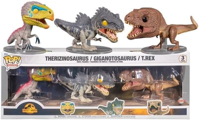 Vinyl Figuren Set van 3 Dinosaurus Figuren voor Verzelaars