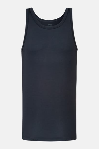 Atletisch shirt Serie Iconic Modal Marineblauw