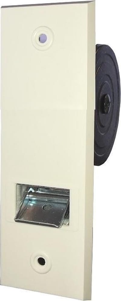 Bandopwinder inbouw, 5,35 mtr, dekplaat 134x54 mm, kleur wit