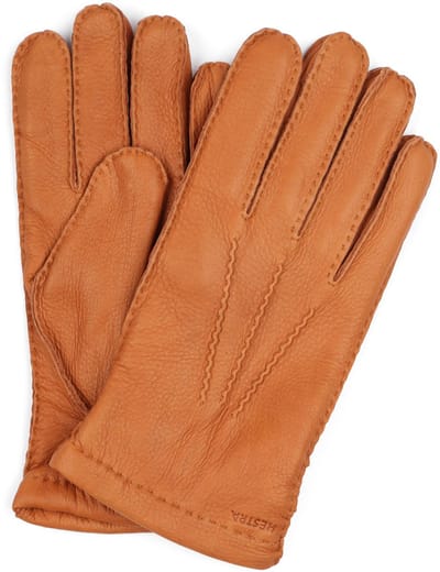 Hestra Handschoen Matthew Leer Cognac - Maat 8 - Heren