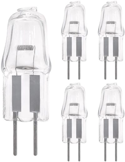 Modee G4 Halogeenlamp 12V - 20W 300lm - Halogeen Lampjes Insteek - Warm Wit Licht - Dimbaar - 5 Halogeenlampen