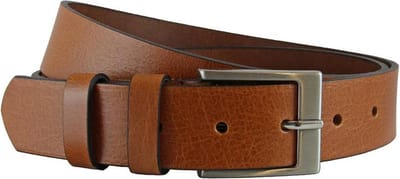 Houtkamp Cognac Leren Jeans Riem voor Dames en Heren - Unisex Ceintuur - 38 mm breed - Broekriem Leer - Cognac - Riemmaat 95