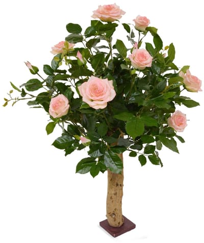 Kunstroos op stam 75cm - roze