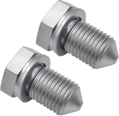 Dailygoods- Olieaftapschroef met Afdichtring - Afvoerschroef - Olieschroef - Schroefdraad M14 - Onderlegplaat - Gelegeerd Staal