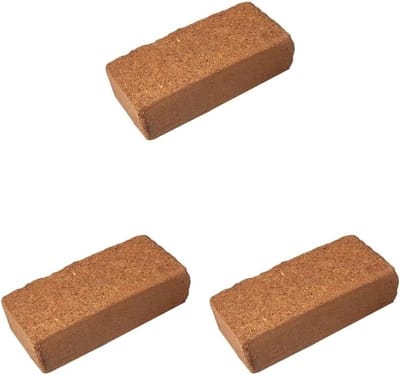 Kokosgrond Set - Plantenblokken - Planten Kweken - Snel Uitbreidbaar - 3 x 9 Liter - Bruin