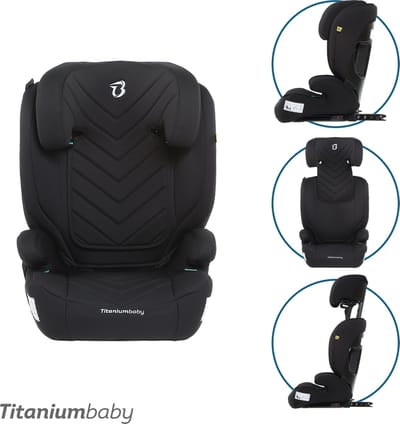 Titaniumbaby Autostoel Vidar Met Isofix I-Size (R129) Zwart