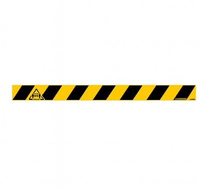 Jalema Markeringstape Veiligheid – Vloersticker 1.5m Afstand – Zwart-Geel