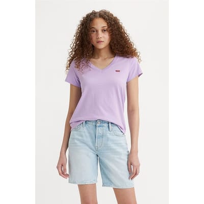 Levi's Perfect T-shirt Lavender Maat: XS | Tops Outlet | Dames