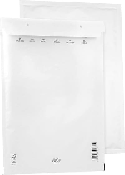 Luchtkussenenveloppen - Verzenddozen - Veilig Verzenden - Met Noppenfolie - 290 x 370 mm - Wit