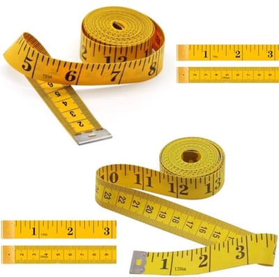 Dubbele Meetlint voor Snijden en Naaien - Metrisch en Incheschaal - Ideaal voor Thuis en Ambachtelijk Gebruik (200 cm + 300 cm)