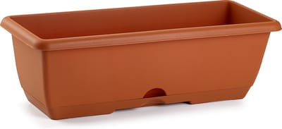PlasticForte Plantenbak - 50 x 20 x 17 cm - Bloembakken voor balkon railing