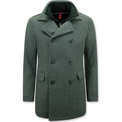 Parka Heren Winterjas - Mantel Jas Heren - Ttrenchcoat Heren - Heren Winterjassen Volwassen - 805 - Grijze Jas