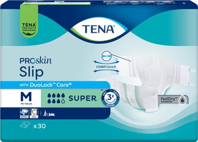 Tena Proskin Slip Super Medium - 1 paquet de 30 protections