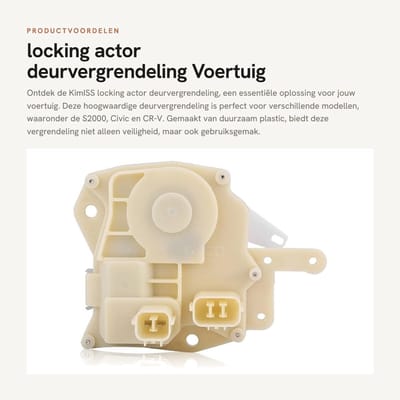 Dailygoods- Deurslot met vergrendeling - Deurslot binnendeur - Deurslot buitendeur - Deursloten - Deurslot met sleutel - Geschikt voor S2000/Civic/CR-V/Accord