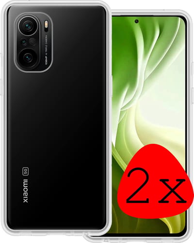 Hoesje 2 Stuks - Geschikt voor Xiaomi Mi 11i - Sterk & Shockproof - Case Siliconen - Back Cover - Telefoon Hoes - Transparant