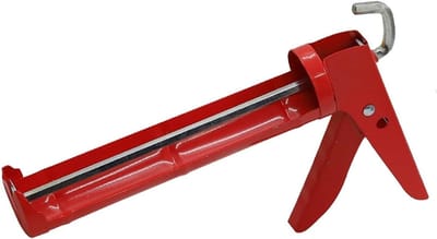 Afdichtingsgereedschap - Voegpistool - Kit aanbrengen - Ergonomische handgreep - 30 cm zaagdiameter - Rood