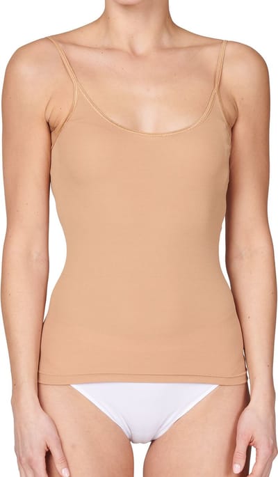Beeren microfiber dames spaghetti hemd  Young  - S  - beige
