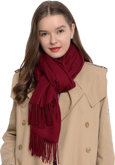 Dames Sjaal Effen Kleur Zacht 185 x 65 cm Winter Herfst Sjaal