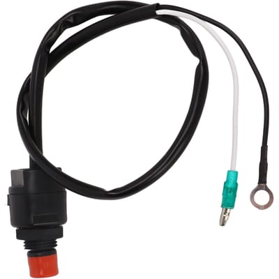 Marine Buitenboordmotor Stopknop Compact ABS Motor Nood Stopknop 50cm voor T15 black
