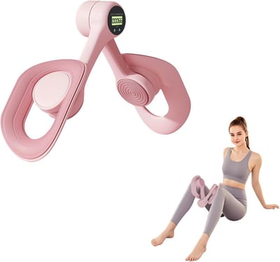 Bekkenbodem Trainer - Dijbeen Oefenaar - Thuis Trainen - Met Intelligente Teller - 35 x 25 x 10.5 cm - Roze