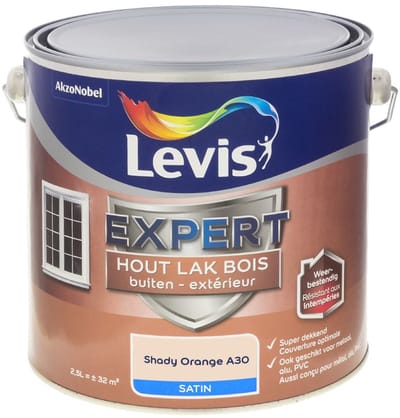 Levis - Expert Hout Lak Buiten Satin Mix - Shady Orange A30 - Mengverf - 2,5 L