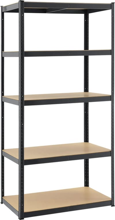 Stellingkast / Magazijnstelling / Opbergkast - Basic - 200 x 100 x 60cm - Grijs