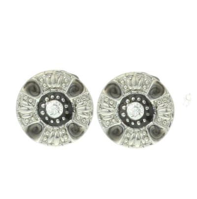 Behave - Oorsteker met steentjes - Zilverkleur - Mode-accessoire