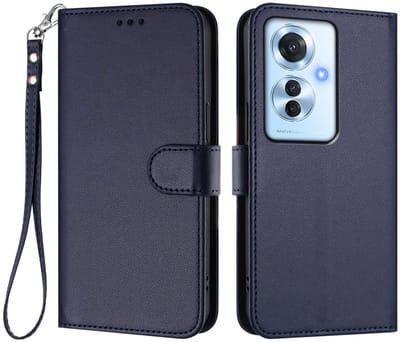 Dailygoods- Leren Hoesje Luxe - Telefoonhoesje met Portemonnee - Kaartvakken - Handkoord - Schokabsorberend - 360° Randbescherming - Telefoonhoes