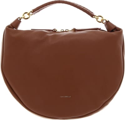 COCCINELLE Leren Handtas Schoudertas Coccinelle Maelody Handbag Brule Terracotta