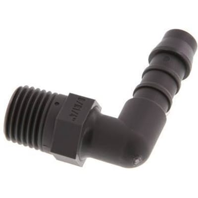 8 mm & R1/4'' PA 6 L-Slangpilaar Met Buitendraad [10 Stuks]