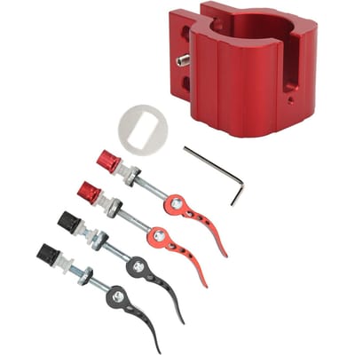 Opvouwbare Klem Elektrische Scooter Robuuste Vergrendelingsbevestiging Geschikt voor ZERO 8X 10X 11X Elektrische Scooter Rood rood