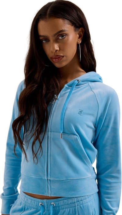 Juicy Couture Juicy Couture Madison Col Out Hoodie BLAUW - Maat L