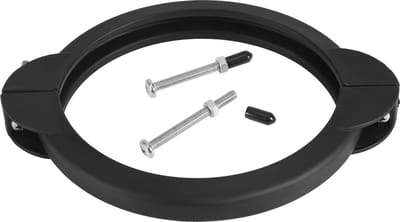 LIVIA HOME- Poolklem Vervanging - Compatibel met Intex 30/35cm - Zandfilterpomp - PVC - Inclusief 2 Schroeven/Rubberen Doppen - Zwart - Zwembadklem