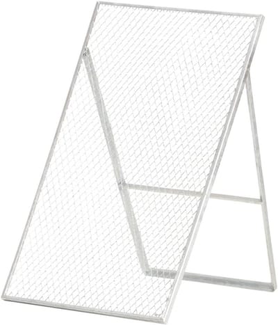 Tuinzeef - Compostzeef Grondzeef - Compost Scheiden - Verstelbaar Hoekframe - 60 x 75 x 89 cm - Zilver