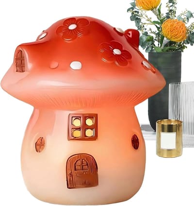 Paddenstoel Lamp - Decoratieve Verlichting - Sfeerverhogend Interieur - Sprookjesachtige Vorm - 15 x 15 x 15 cm - Niet gespecificeerd