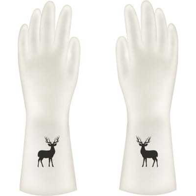 Keukenhandschoenen Verdikte Afwashandschoenen Antislip Rubber Herbruikbare Schoonmaakhandschoenen Schoonmaken S(for 2-4kg) white