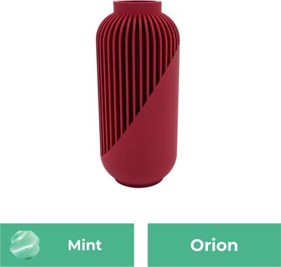 Orion moderne vaas – Decoratieve vaas - Mint - 3d geprinte vaas – geschikt voor droogbloemen - 20CM