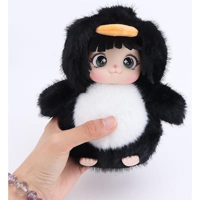 Schattig Gugu Gaga Pluche Speelgoed Film Knuffeldieren Schattige Pinguïn Felgekleurd Geur Vinyl Poppen Speelgoed voor Kinderen Meisjes Verjaardagscadeau black