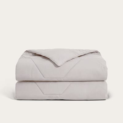 HappyBed Dekbed zonder overtrek 200x200 - Wasbaar Zomerdekbed - Bedrukt dekbed zonder hoes - Hoesloos Dekbed - Tweepersoonsdekbed - Grey